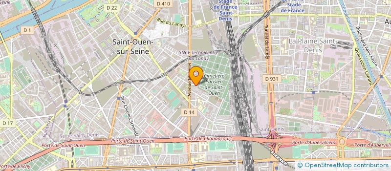 localisation de l'entreprise KASTOR 611 à SAINT-OUEN-SUR-SEINE