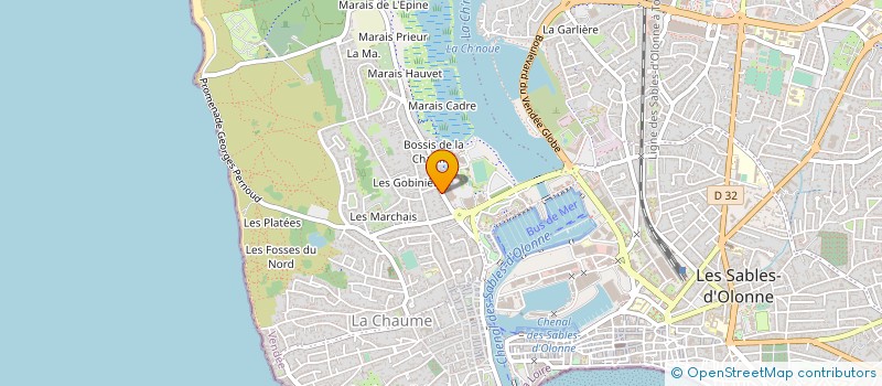 localisation de l'entreprise KAT LAB ET CO à LES SABLES D'OLONNE
