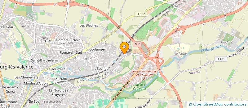 localisation de l'entreprise KATALEX 2  SAINT-MARCEL-LES-VALENCE