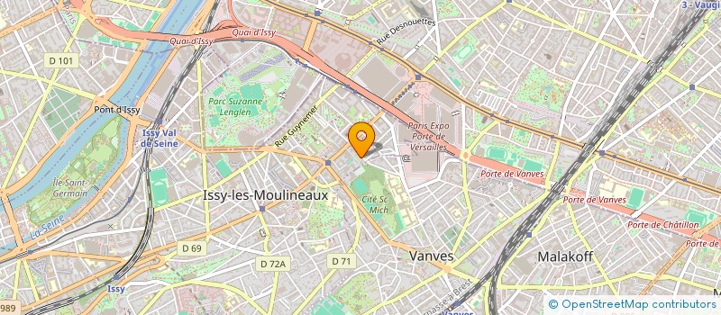 localisation de l'entreprise KATALYSS à ISSY-LES-MOULINEAUX