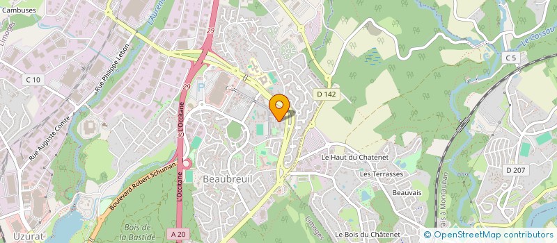 localisation de l'entreprise KATANA à LIMOGES