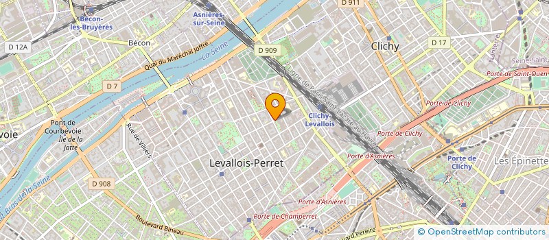 localisation de l'entreprise KATANA SANTE à LEVALLOIS-PERRET