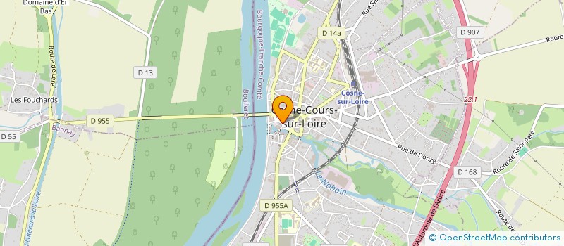 localisation de l'entreprise KATEI ARCHITECTEURS à COSNE-COURS-SUR-LOIRE
