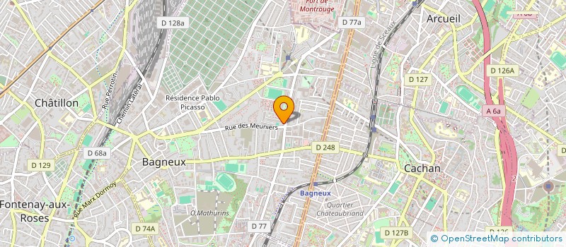 localisation de l'entreprise KATELEC à BAGNEUX