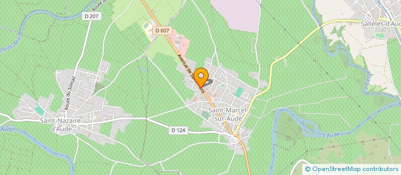 localisation de l'entreprise KATEV à SAINT-MARCEL-SUR-AUDE