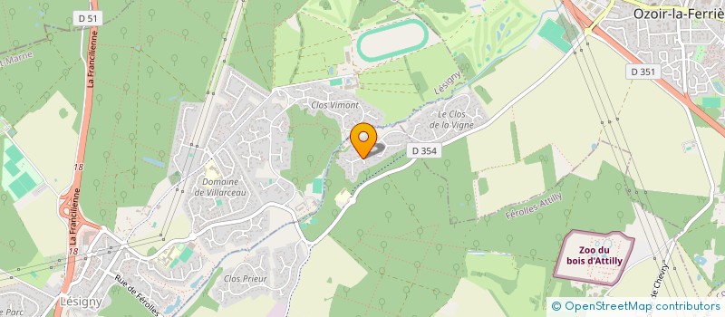 localisation de l'entreprise KATFLO  FEROLLES-ATTILLY