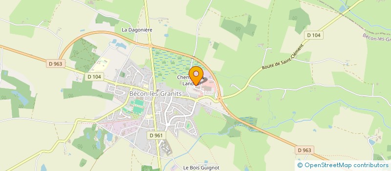 localisation de l'entreprise KATHI à BECON-LES-GRANITS