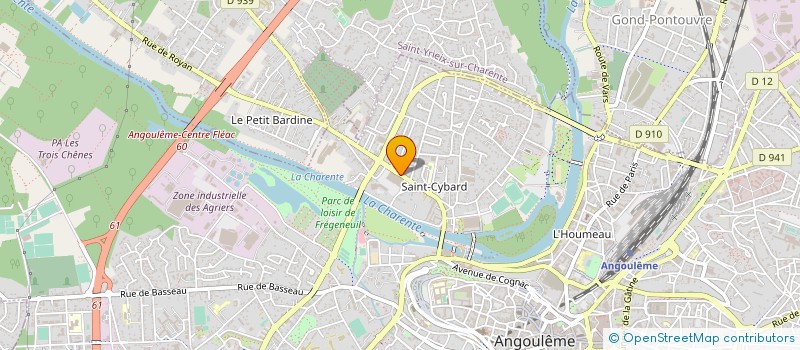 localisation de l'entreprise KATHY DANSE à ANGOULEME