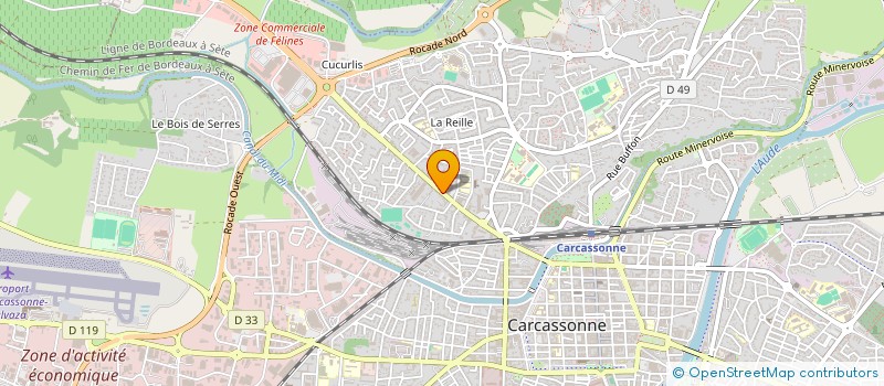 localisation de l'entreprise KATIA POUDOU à CARCASSONNE