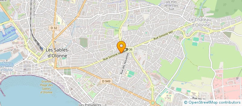 localisation de l'entreprise KATIMMO à LES SABLES D'OLONNE