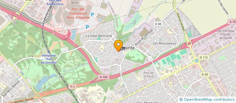 localisation de l'entreprise KATIMMO à VILLEPINTE