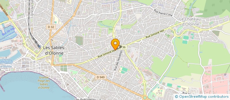 localisation de l'entreprise KATINVEST à LES SABLES D'OLONNE