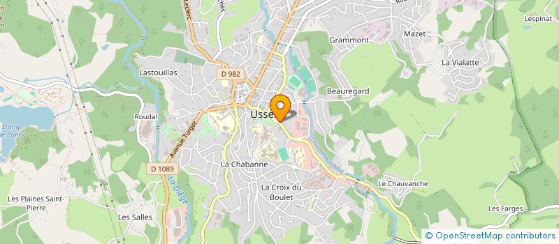 localisation de l'entreprise KATIOR IMMO à USSEL