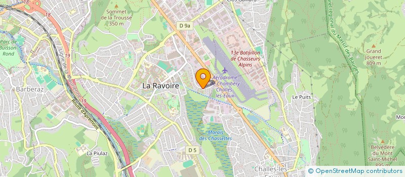 localisation de l'entreprise KATIRAG TP à LA RAVOIRE
