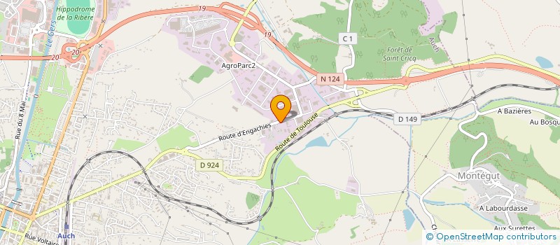 localisation de l'entreprise KATO  AUCH