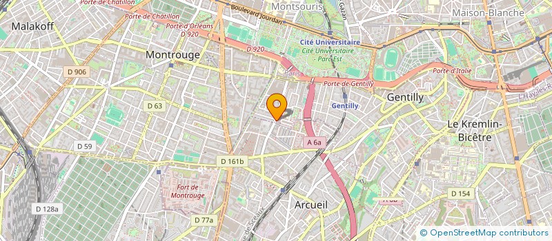 localisation de l'entreprise KATO TRANSPORTS à ARCUEIL