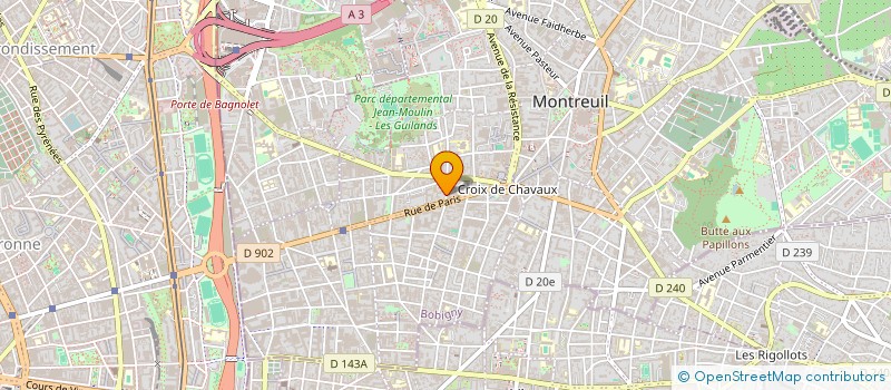 localisation de l'entreprise KATOBE à MONTREUIL