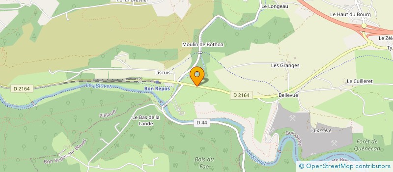 localisation de l'entreprise KATOUNE  BON REPOS SUR BLAVET