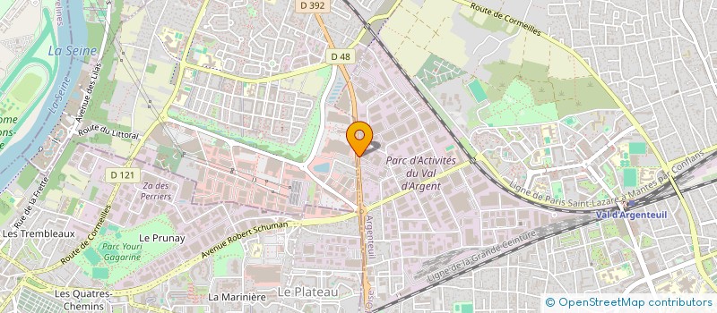 localisation de l'entreprise KATREF  ARGENTEUIL