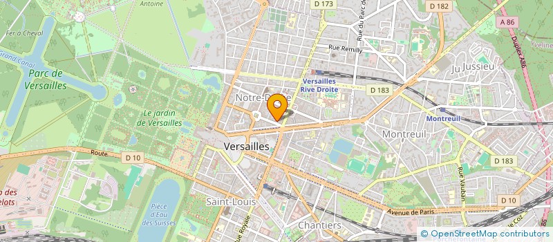 localisation de l'entreprise KATTY à VERSAILLES