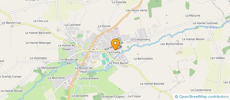 localisation de l'entreprise KATUOR CREATION à PERCY-EN-NORMANDIE
