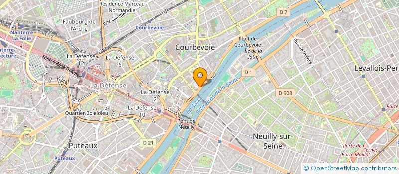 localisation de l'entreprise KAUFMAN & BROAD FLANDRES  COURBEVOIE