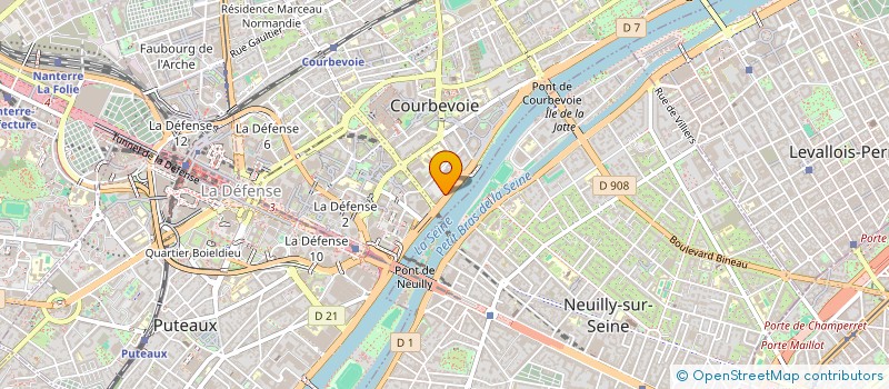 localisation de l'entreprise KAUFMAN & BROAD INNOVATION ET TECHNOLOGIES à COURBEVOIE