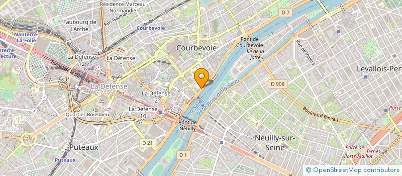 localisation de l'entreprise KAUFMAN & BROAD REAL ESTATE à COURBEVOIE