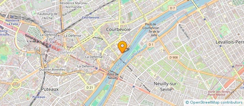 localisation de l'entreprise KAUFMAN & BROAD SUD OUEST  COURBEVOIE