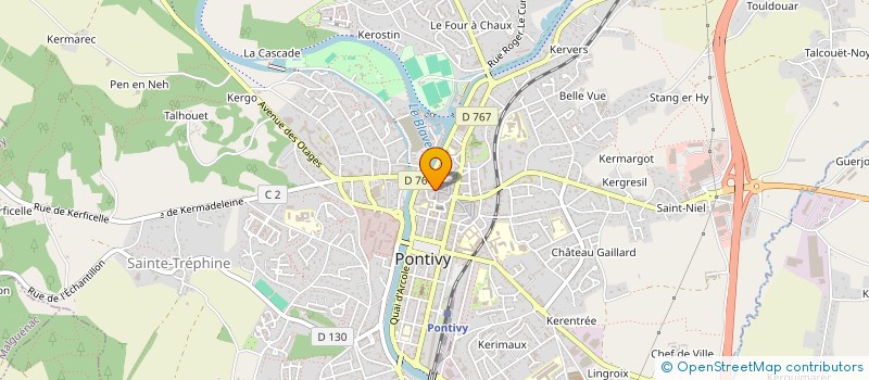 localisation de l'entreprise KAV RAISIN  PONTIVY