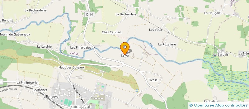 localisation de l'entreprise KAVAL  SAINT-JACUT-LES-PINS