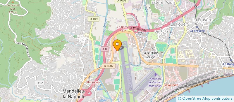 localisation de l'entreprise KAVAYA à MANDELIEU-LA-NAPOULE