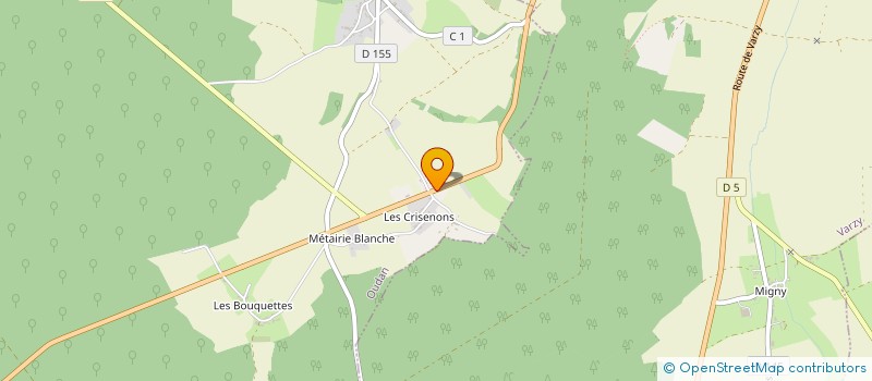 localisation de l'entreprise KAVECRIS à OUDAN