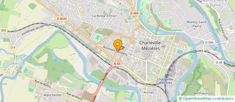 localisation de l'entreprise KAVIMMO à CHARLEVILLE-MEZIERES