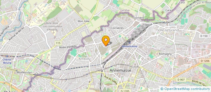localisation de l'entreprise KAVISUEL à AMBILLY