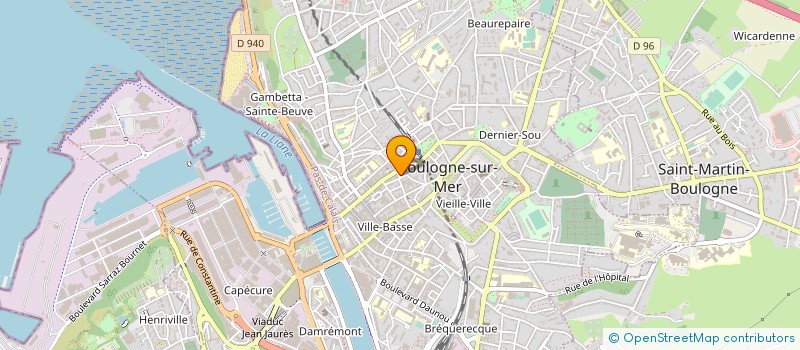 localisation de l'entreprise KAWA COFFEE HOUSE à BOULOGNE-SUR-MER