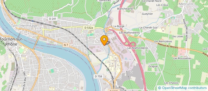 localisation de l'entreprise KAWAGAL  TAIN-L'HERMITAGE