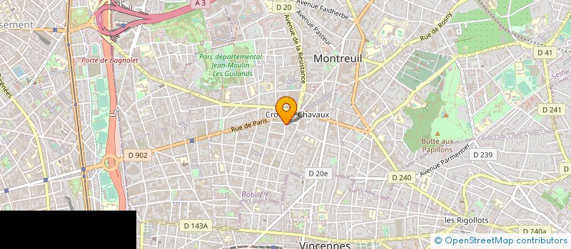localisation de l'entreprise KAWALI à MONTREUIL