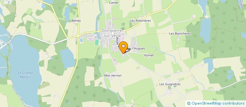 localisation de l'entreprise KAWAMEL CAFE à DOMPIERRE-SUR-VEYLE