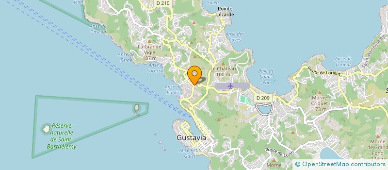 localisation de l'entreprise KAWAN à SAINT BARTHELEMY
