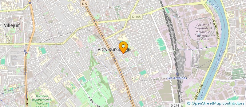 localisation de l'entreprise KAWANA à VITRY-SUR-SEINE