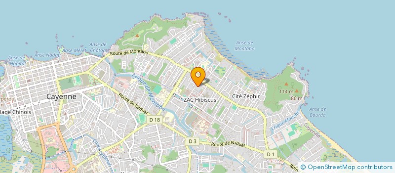 localisation de l'entreprise KAWANA  CAYENNE