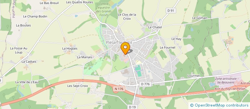 localisation de l'entreprise KAWANEL  PLELAN-LE-PETIT