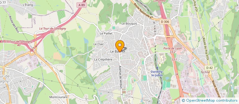 localisation de l'entreprise KAWATT à DARDILLY