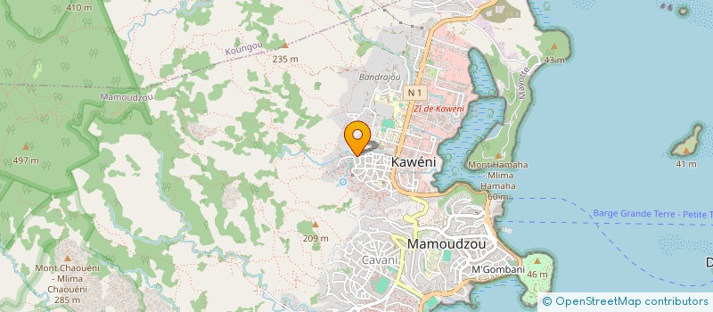 localisation de l'entreprise KAWENI EN ACTION à MAMOUDZOU