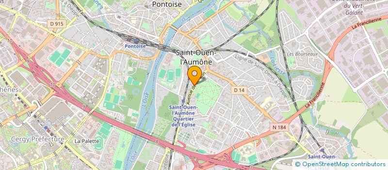 localisation de l'entreprise KAWFE BARBER  SAINT-OUEN-L'AUMONE