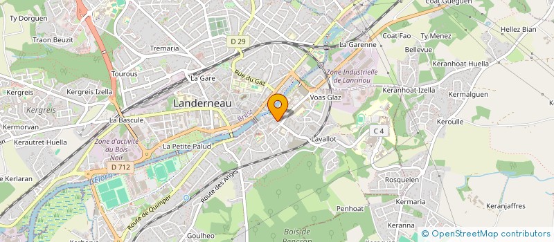 localisation de l'entreprise KAWN FACTORY à LANDERNEAU
