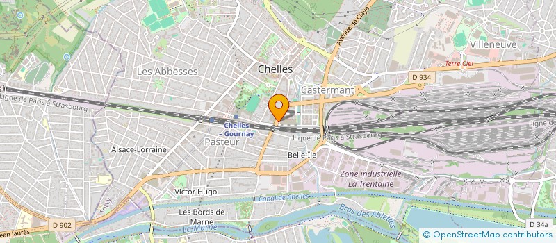 localisation de l'entreprise KAY à CHELLES