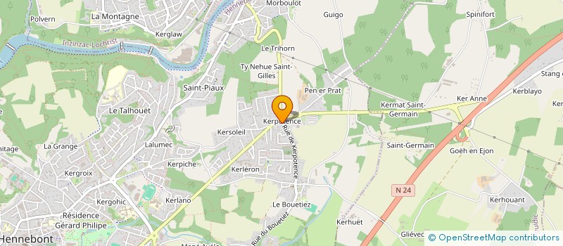 localisation de l'entreprise KAY-ZOT  HENNEBONT