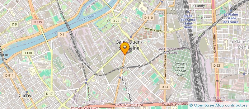 localisation de l'entreprise KAYA à SAINT-OUEN-SUR-SEINE
